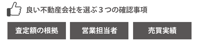 良い不動産会社を選ぶための確認事項