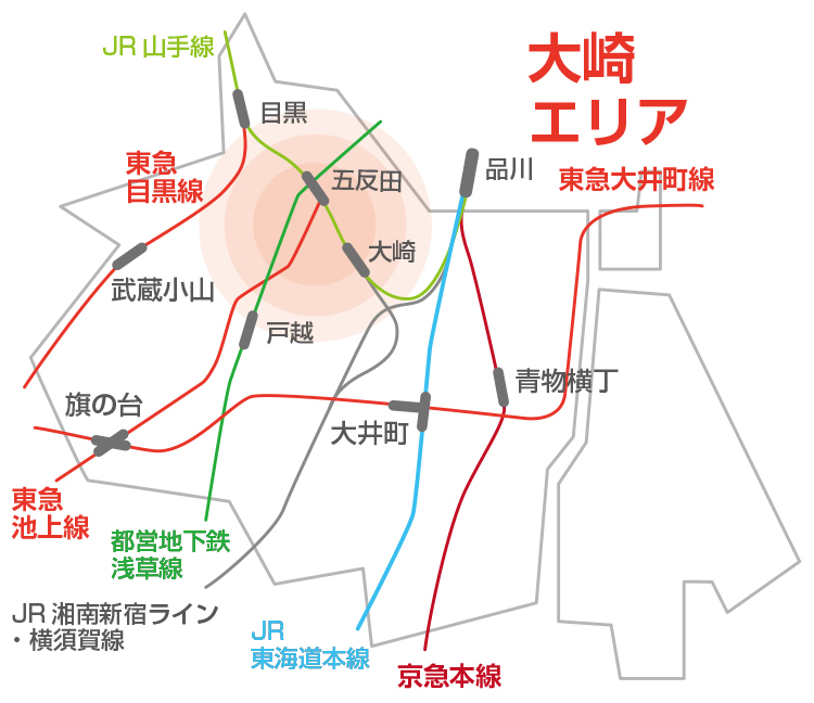 大崎エリア